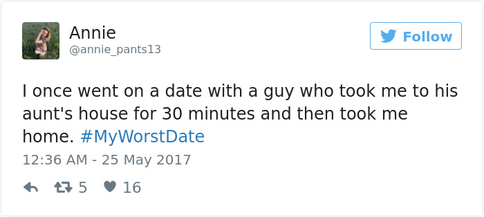 Funny #myworstdate Tweets