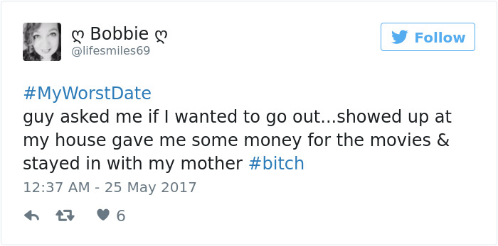 Funny #myworstdate Tweets