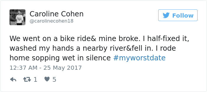 Funny #myworstdate Tweets