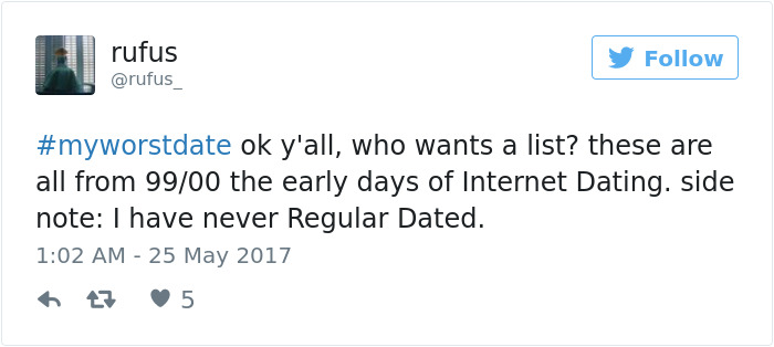 Funny #myworstdate Tweets