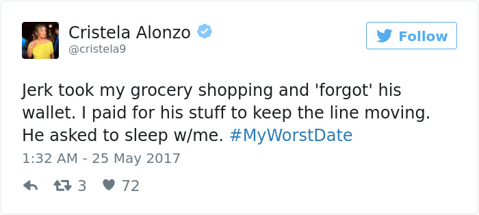Funny #myworstdate Tweets