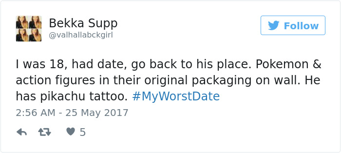 Funny #myworstdate Tweets
