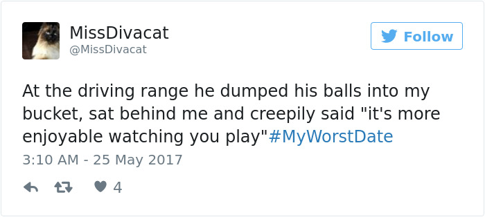 Funny #myworstdate Tweets