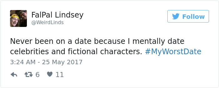 Funny #myworstdate Tweets