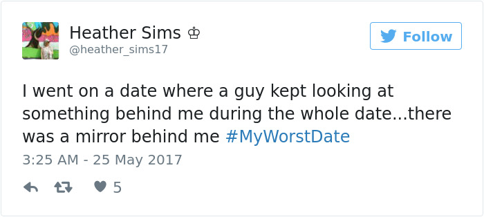 Funny #myworstdate Tweets