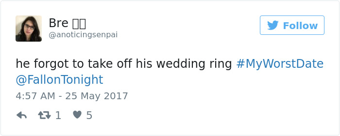 Funny #myworstdate Tweets