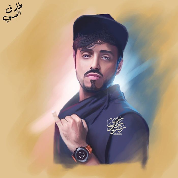 A Saudi Artist With Handicap Paints Wonderful Paintings