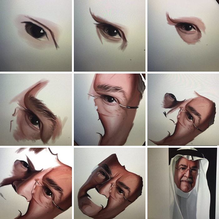 A Saudi Artist With Handicap Paints Wonderful Paintings