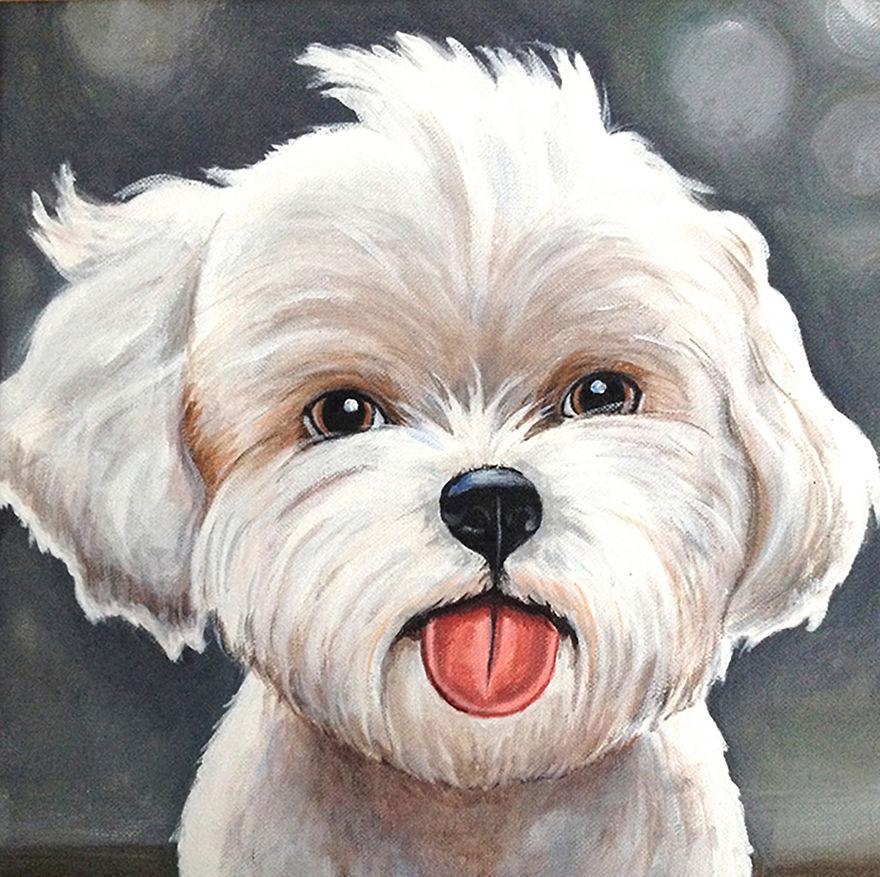 I Show Dog's Personalities By Painting Adorable Portraits