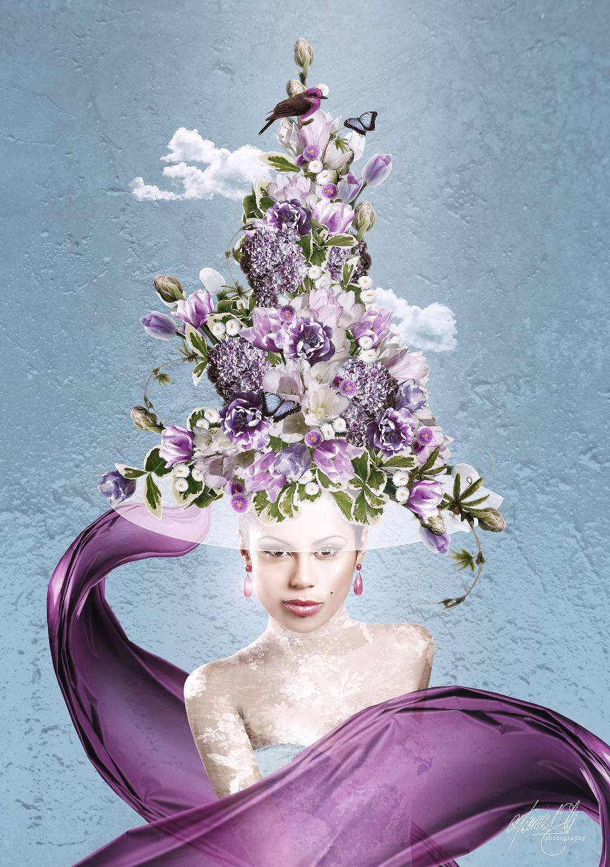 Spring Has Sprung And So Has These Fabulous Fantasy Hat Designs, Created And Chosen From 100's Of Flower Images Taken This Spring