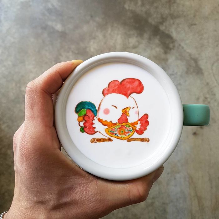 Artistic Barista From Korea Who Draws Art On Coffee.