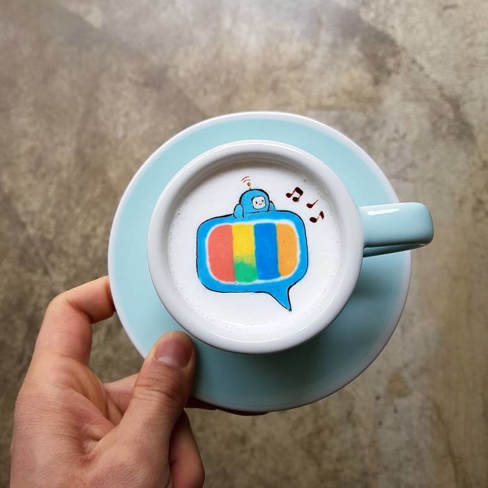 Artistic Barista From Korea Who Draws Art On Coffee.