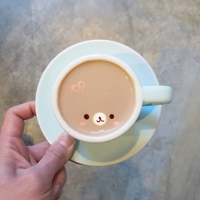 Artistic Barista From Korea Who Draws Art On Coffee.