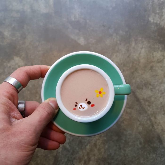 Artistic Barista From Korea Who Draws Art On Coffee.