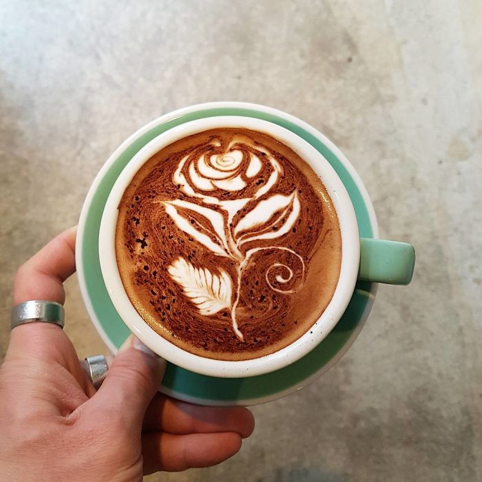 Artistic Barista From Korea Who Draws Art On Coffee.