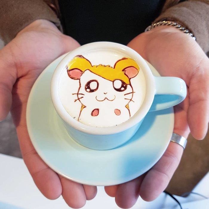 Artistic Barista From Korea Who Draws Art On Coffee.