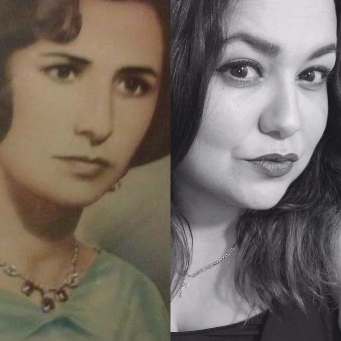 My Mom At 20yrs Old And I At 40yrs Old.