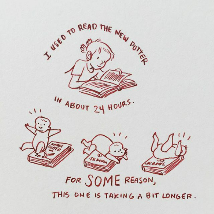 Giant Heavy Hardcovers And One-handed Nursing Do Not Mix.