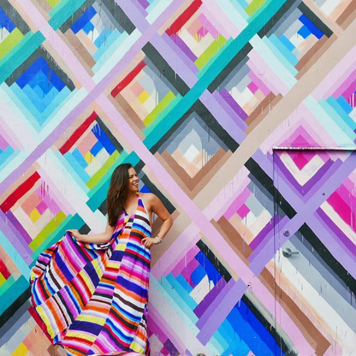 Maya Hayuk At Wynwood Walls In Wynwood, Fl