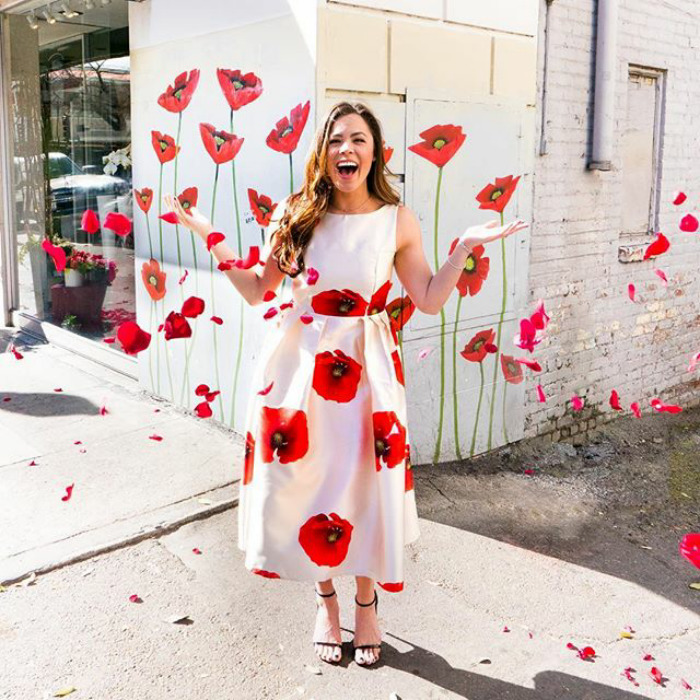 Poppy Mural At Bloem Decor Florist In Downtown, Sacramento, Ca