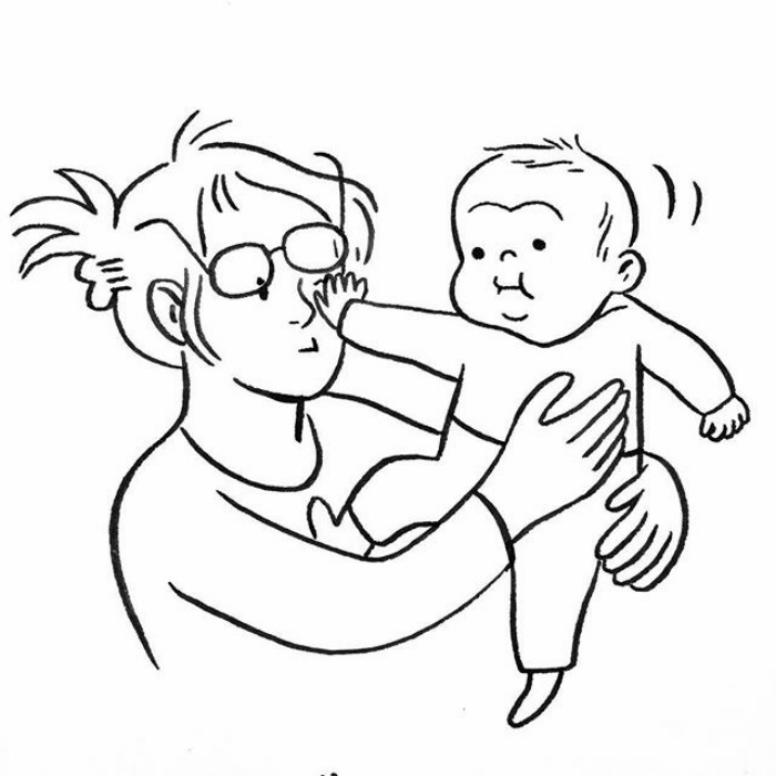 Pal Is At This Stage Where He Wants To Be Held But He Also Wants To Be Free To Roam Around And Doesn't Really Understand Gravity Yet. This Means He Cries To Be Held And Then Struggles To Launch Himself Out Of My Arms Into Thin Air. And He Is Strong! It's Like Holding A Tiny Little Wrestler.