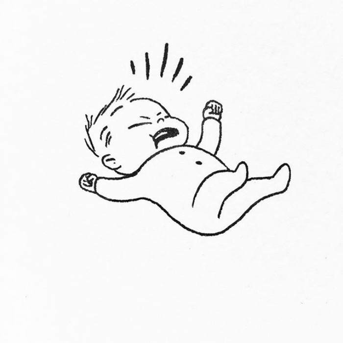 Teeny Little Cranky Pal Drawing.