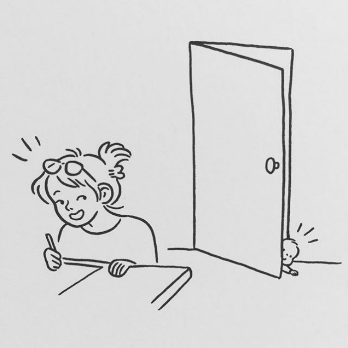 Somebody Kept Coming To Visit Me At Work Today