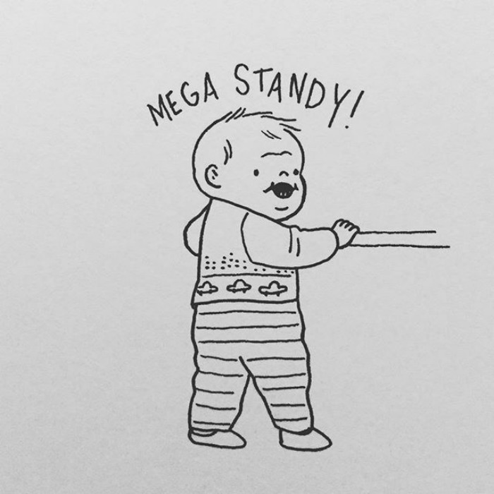 Cruiser! Pal Is Now Able To Stand For Periods Of Time Without Holding On To Things!! It Seems Inconceivable That He Was A Newborn Less Than A Year Ago.