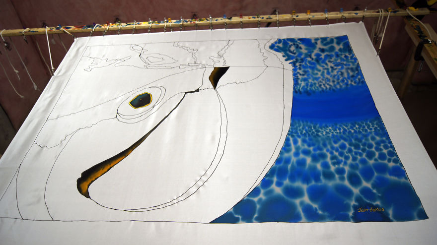 Creating Powerful Paintings Using Silk Batik.