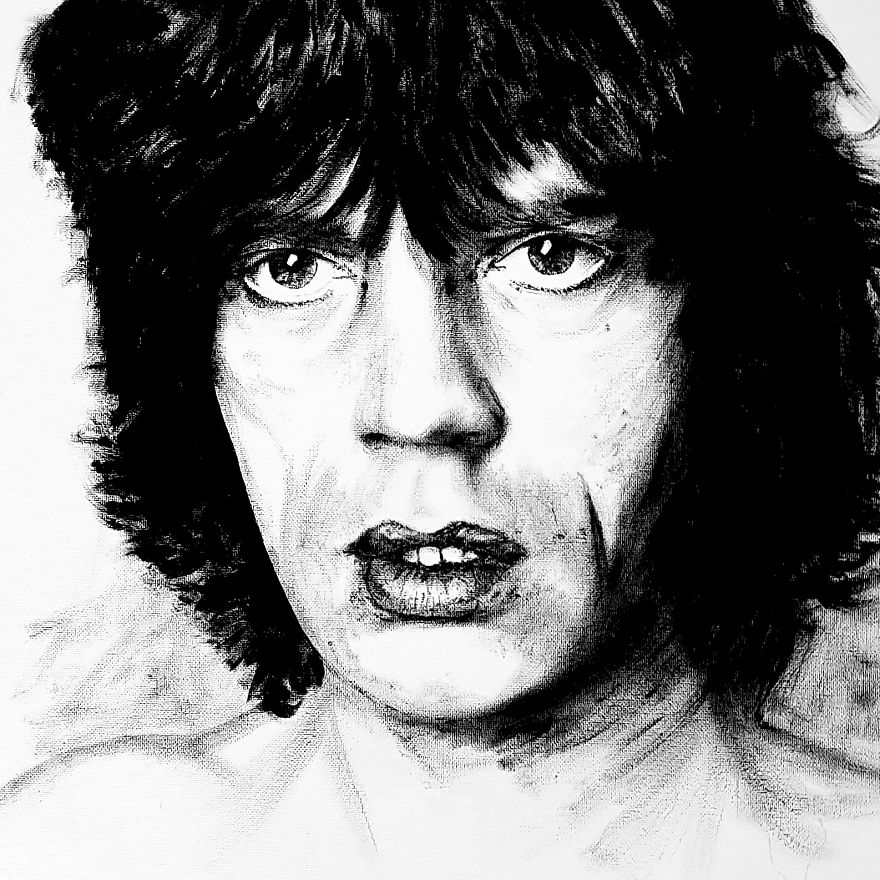 Black And White Celebrity Art Black And White Celebrity Art