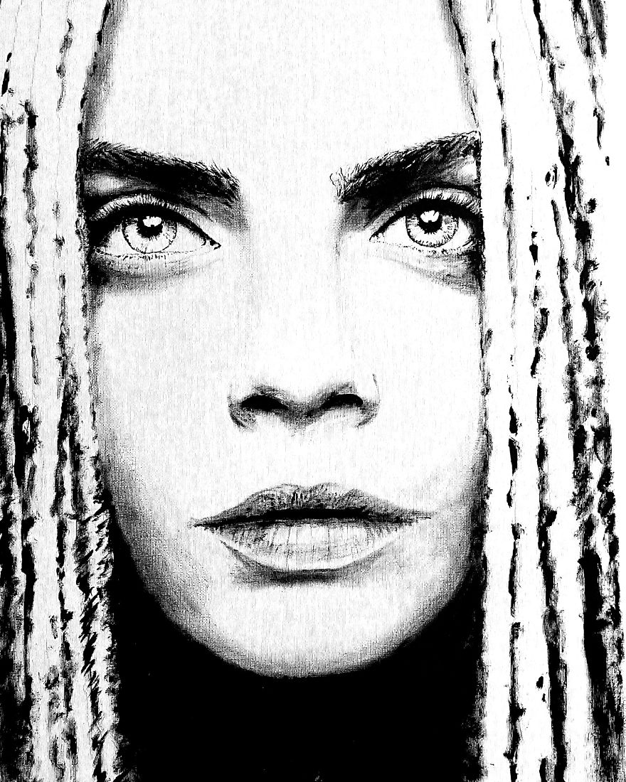 Black And White Celebrity Art