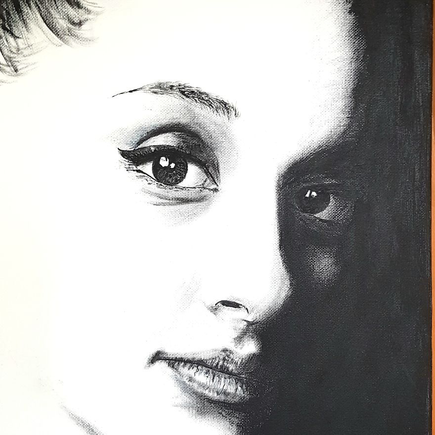 Black And White Celebrity Art