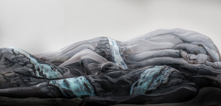 Bodypainting That Speaks About Human And Nature Relationship By Artist Vilija Vitkute