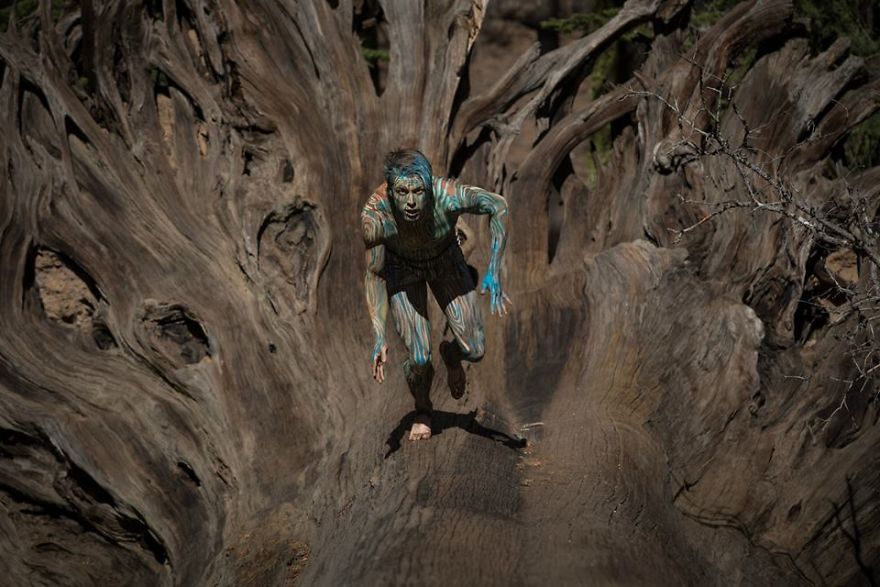 Bodypainting That Speaks About Human And Nature Relationship By Artist Vilija Vitkute