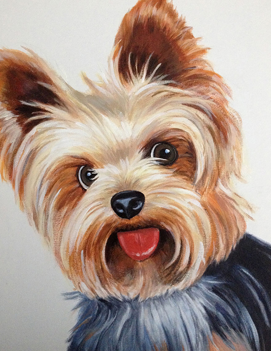 I Show Dog's Personalities By Painting Adorable Portraits