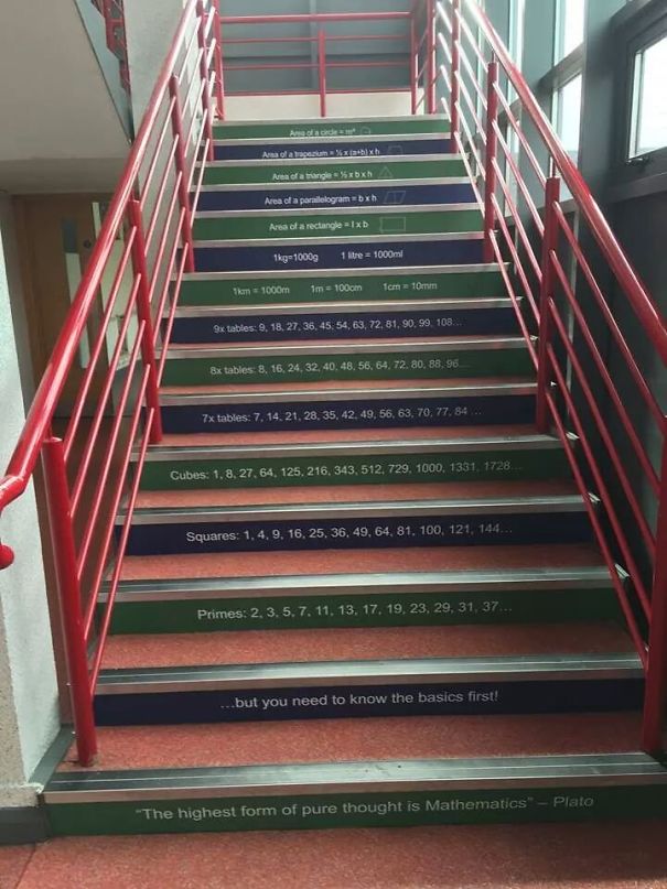 Staircase In Highschool For Math Subject!