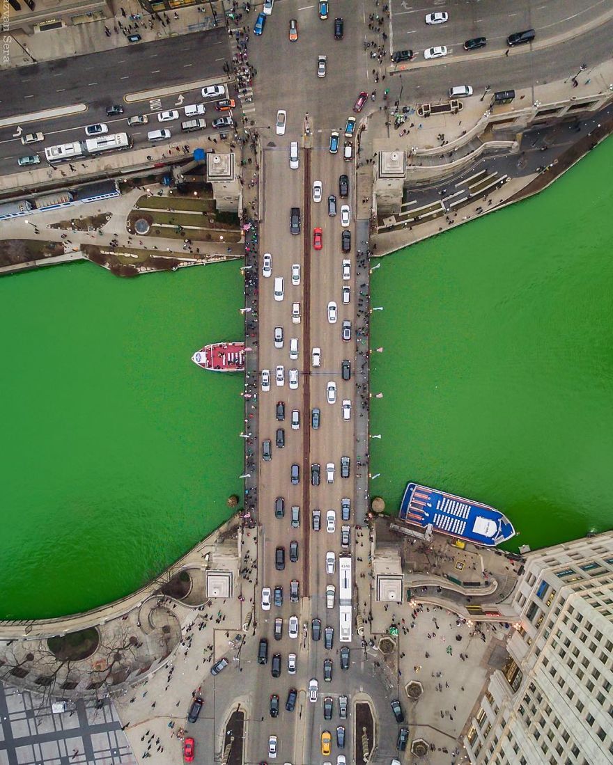 Chicago From Above: Awesome Bumblebee Photograph By Razvan Sera