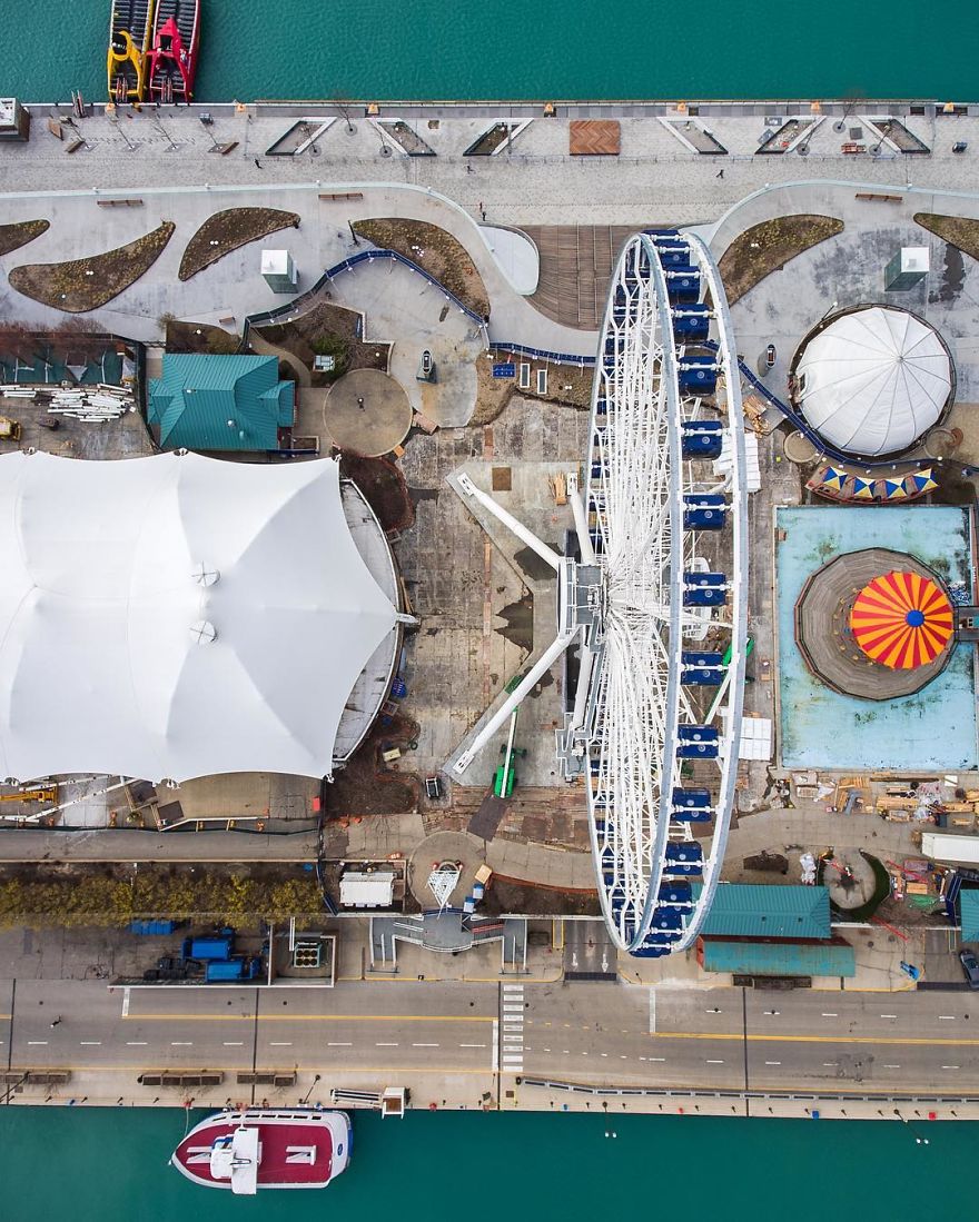 Chicago From Above: Awesome Bumblebee Photograph By Razvan Sera