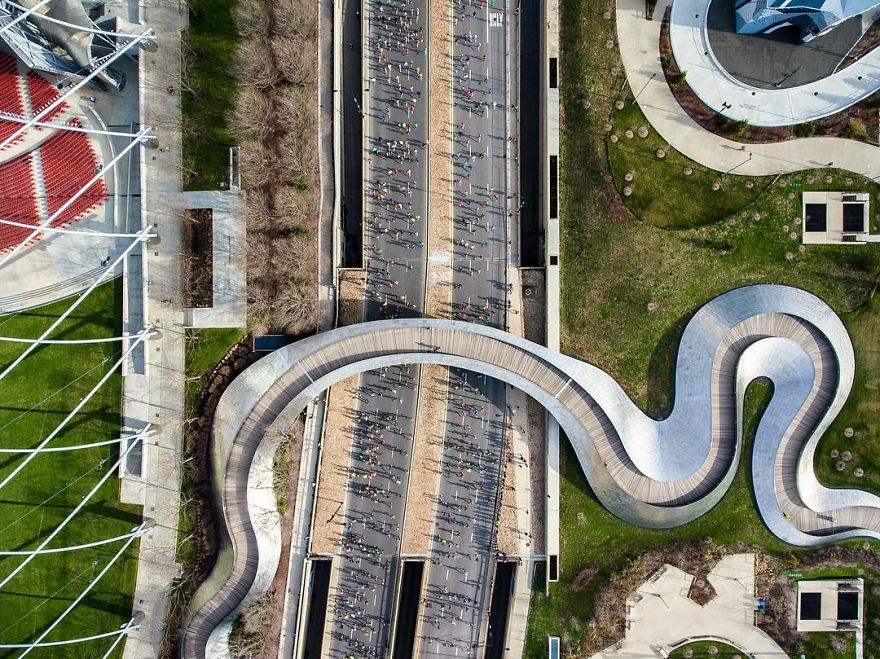 Chicago From Above: Awesome Bumblebee Photograph By Razvan Sera