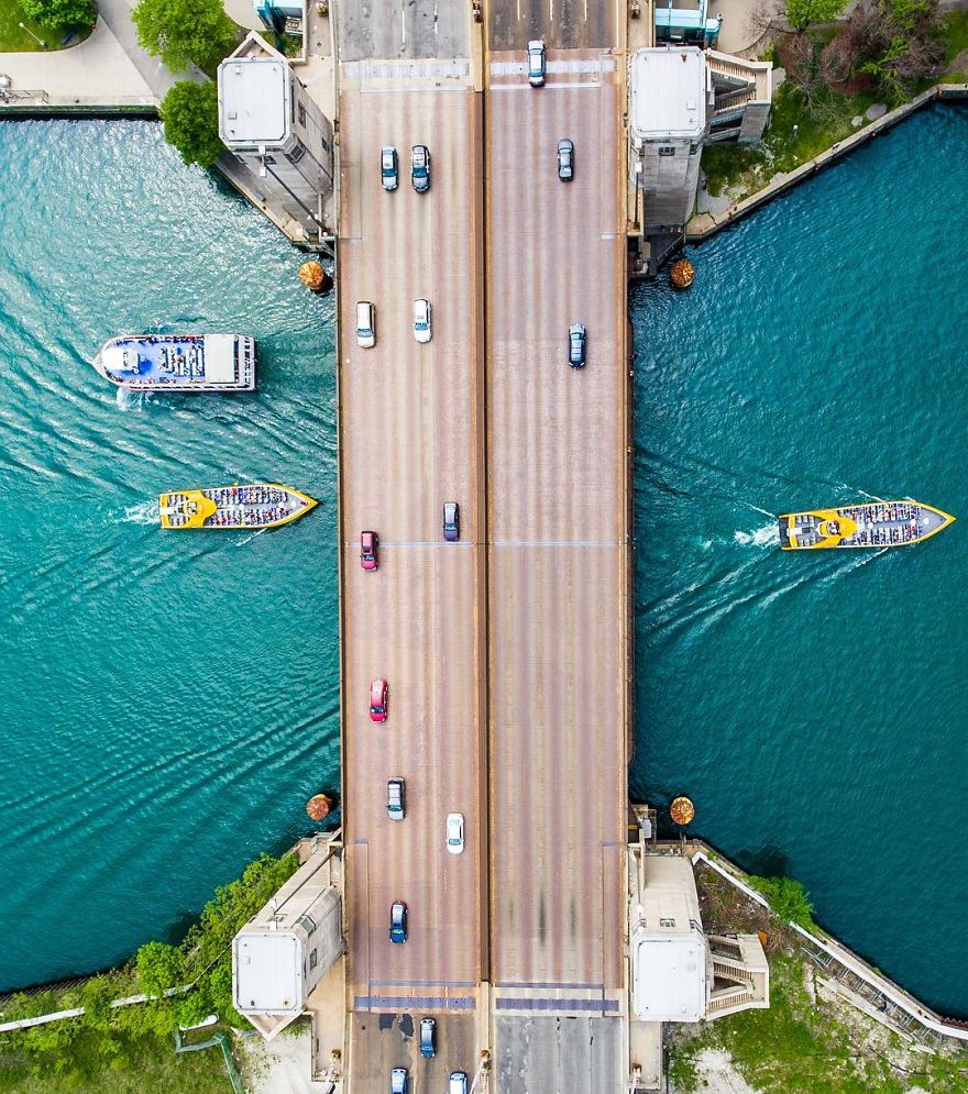Chicago From Above: Awesome Bumblebee Photograph By Razvan Sera