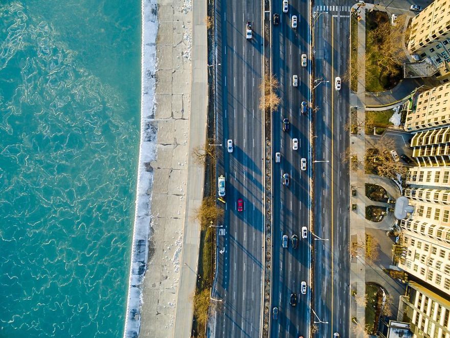 Chicago From Above: Awesome Bumblebee Photograph By Razvan Sera