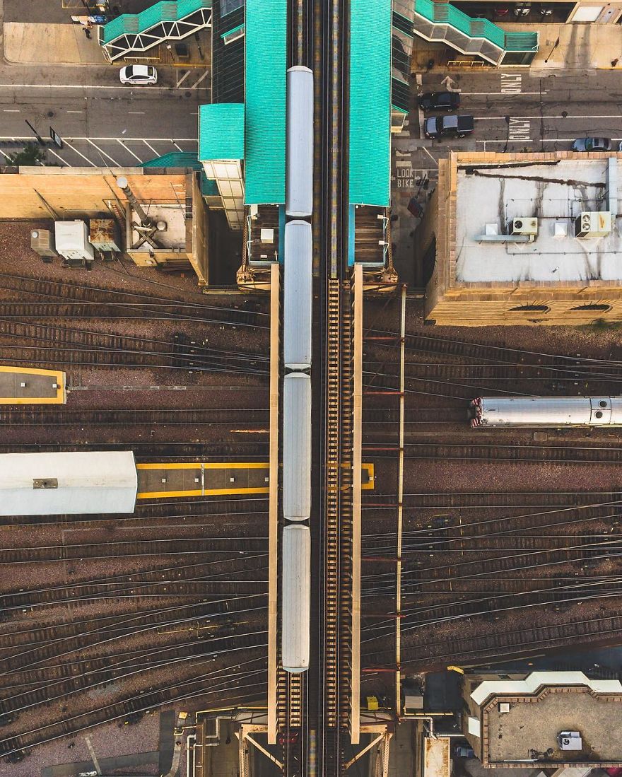 Chicago From Above: Awesome Bumblebee Photograph By Razvan Sera
