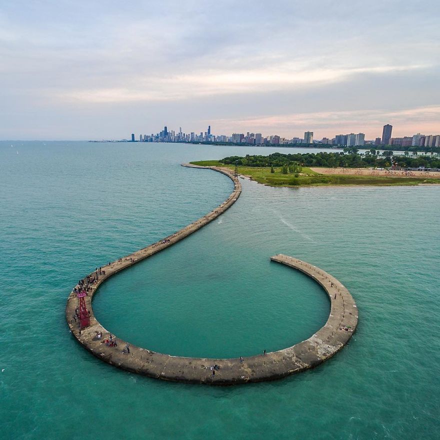 Chicago From Above: Awesome Bumblebee Photograph By Razvan Sera