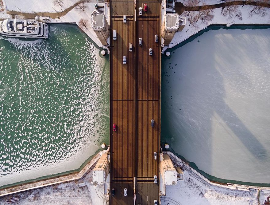 Chicago From Above: Awesome Bumblebee Photograph By Razvan Sera