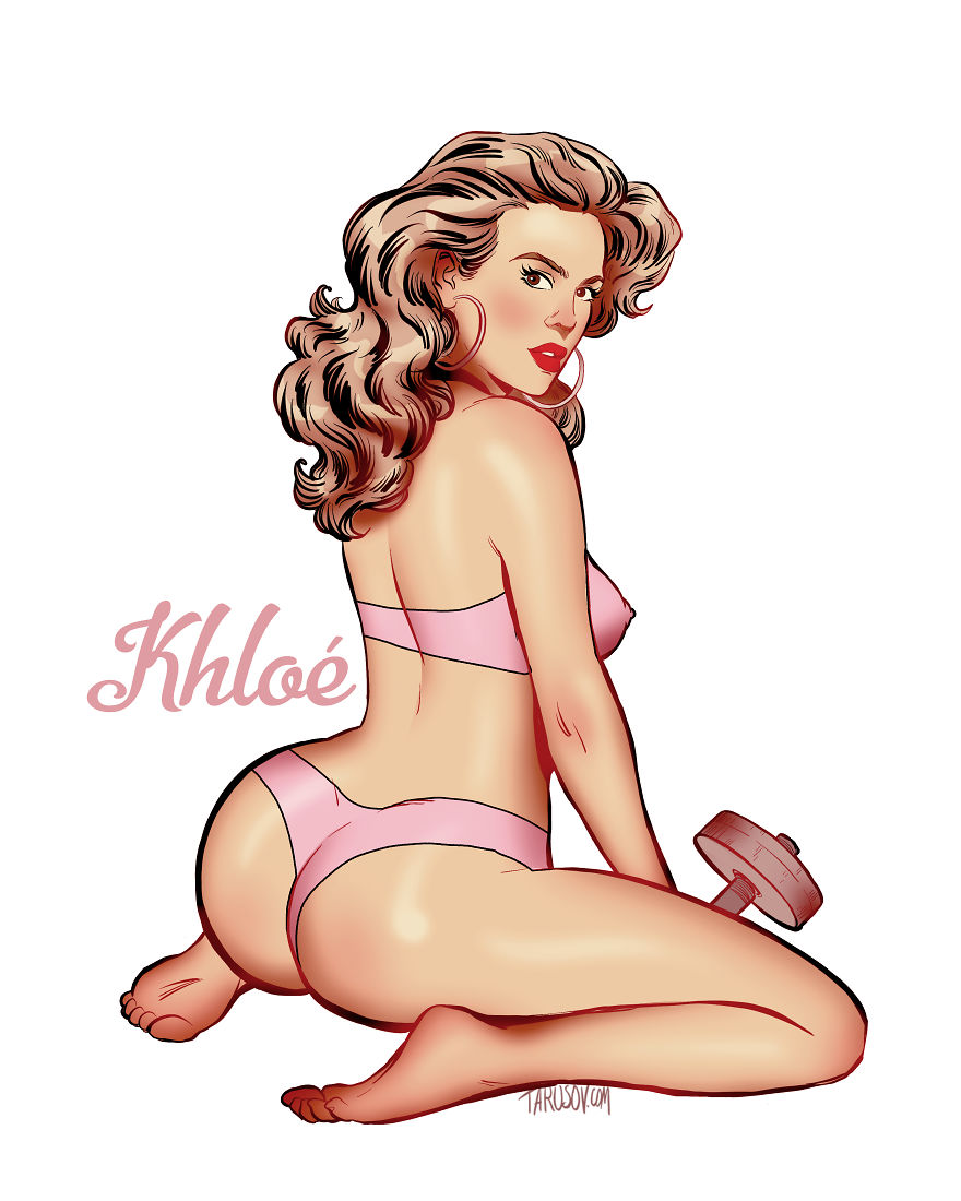 Kardashian's Pin-Up