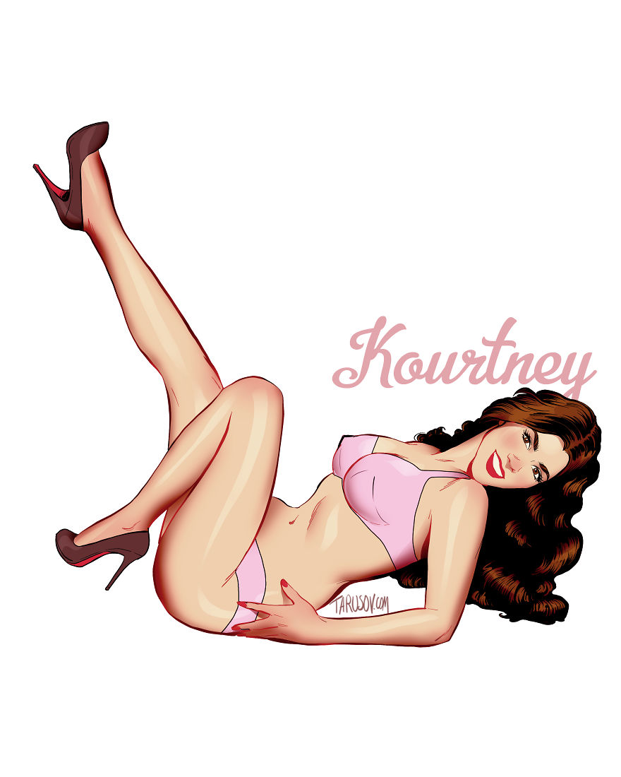Kardashian's Pin-Up