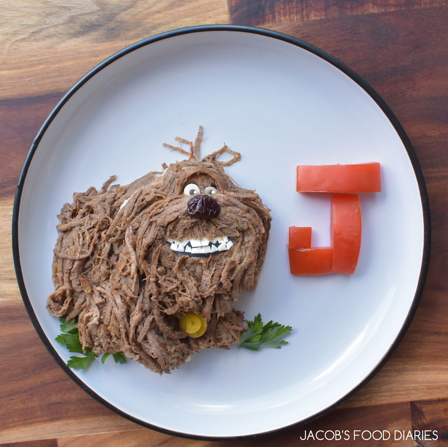 Duke From The Secret Life Of Pets- Braised Grass Fed Beef With Mash Potato, Tomato And Parsley