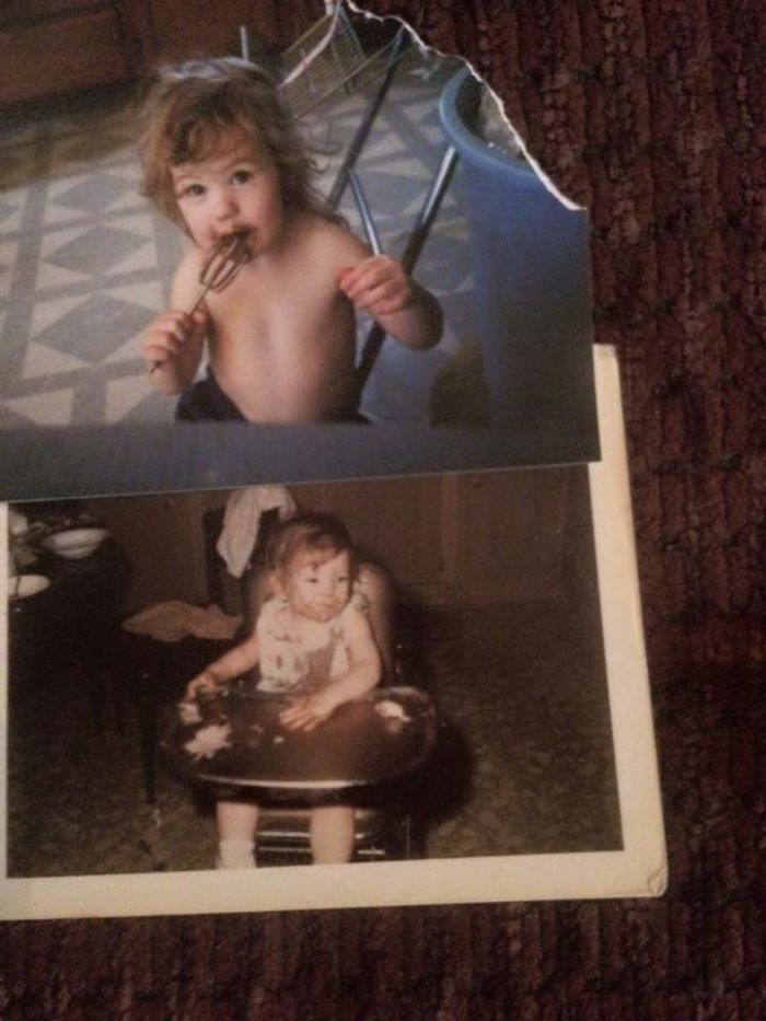 Me 1997 On Top And My Dad 1970 On Bottom.