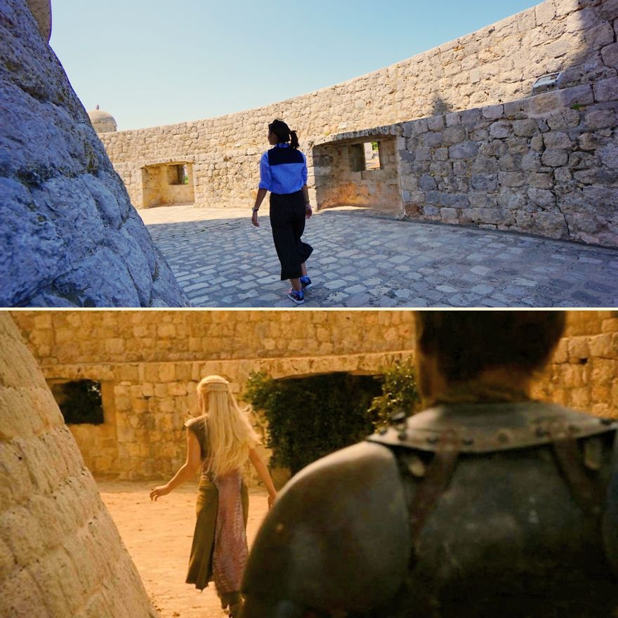 My Husband And I Decided To Recreate Moments Of Game Of Thrones Shot In Dubrovnik