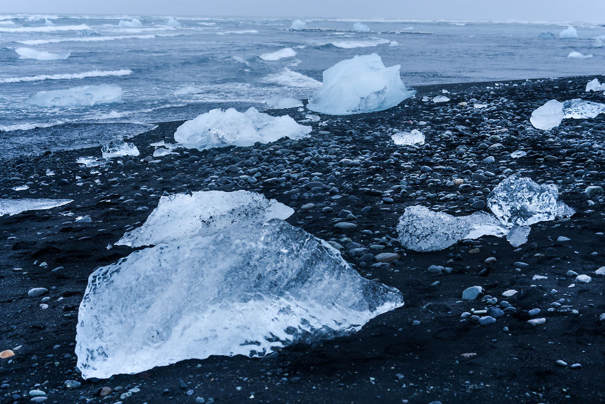 Humans And The Glaciers. The Icelandic Melancholy